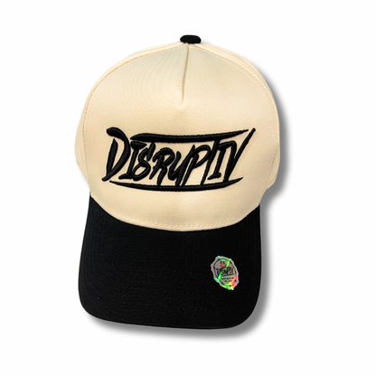 CREAM AND BLACK OG DISRUPTIV CAP